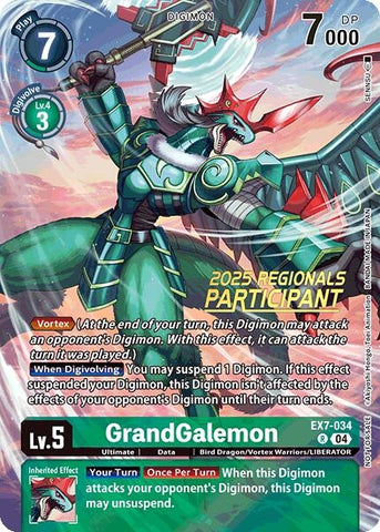 GrandGalemon (2025 Regionals Participant) (EX7-034 R) (Digimon LIBERATOR)