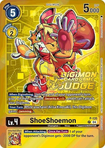 ShoeShoemon (Judge Pack 2025 Wave 1) (P-135 P) [Digimon Promotion Cards]