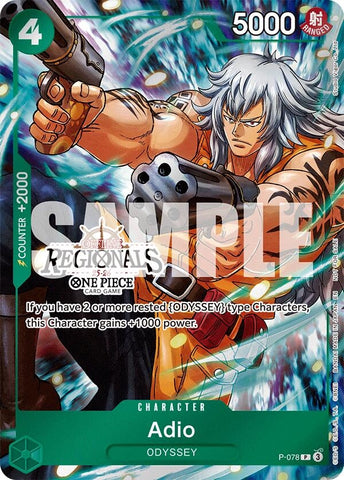 Adio (Regional Participation Pack 2025 Vol.1) (P-078) [One Piece Promotion Cards]