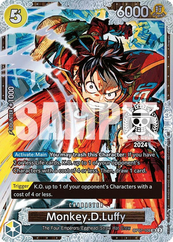 Monkey.D.Luffy (Championship 2024 World Final 2nd Place) (OP07-109) [One Piece Promotion Cards]