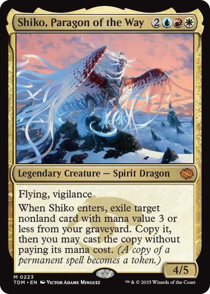 Image for Shiko, Paragon of the Way (223) (Tarkir: Dragonstorm) - Magic: The Gathering