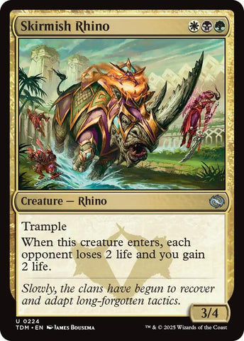 Image for Skirmish Rhino (224) (Tarkir: Dragonstorm) - Magic: The Gathering