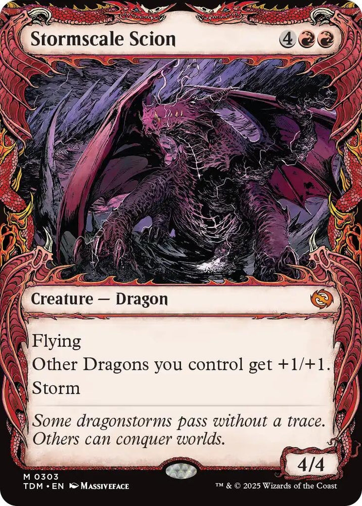 Image for Stormscale Scion (Showcase) (303) (Tarkir: Dragonstorm) - Magic: The Gathering