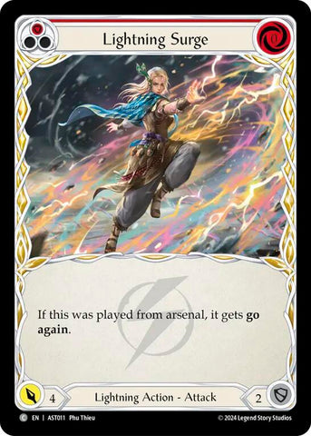 Lightning Surge (Red) [AST011] (Armory Deck: Aurora)