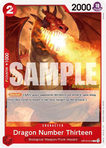 Dragon Number Thirteen (OP10-012) [Royal Blood Release Event Cards]
