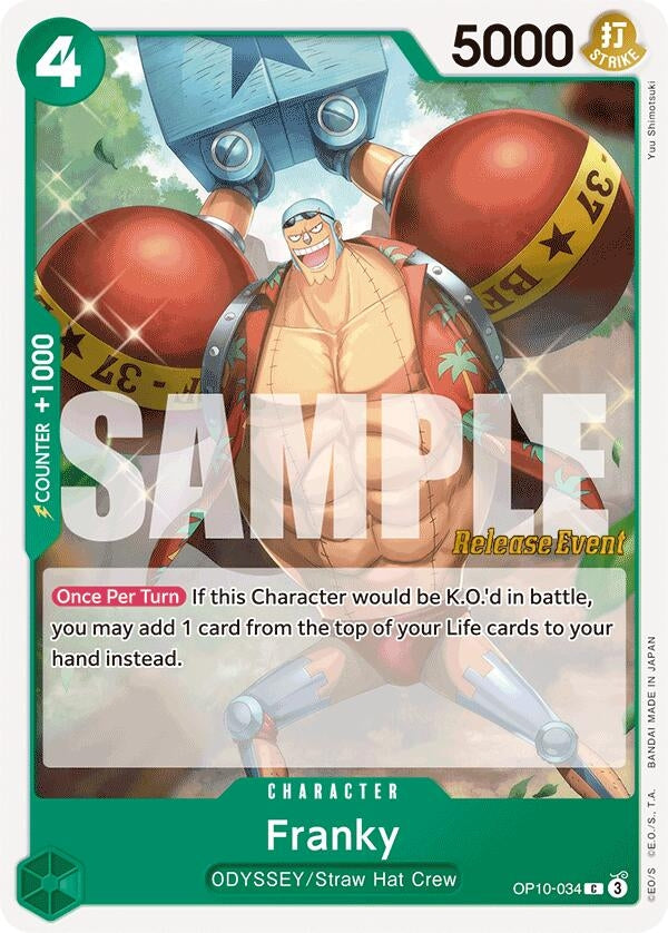 Franky (034) (OP10-034) [Royal Blood Release Event Cards]