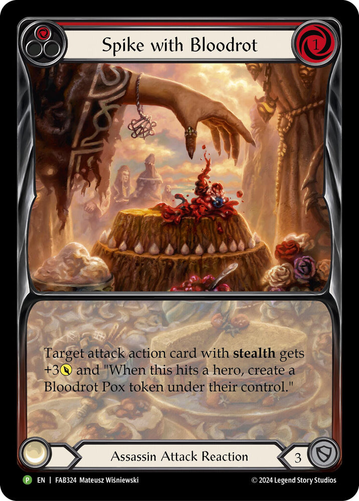 Spike with Bloodrot [FAB324] (Promo) Rainbow Foil