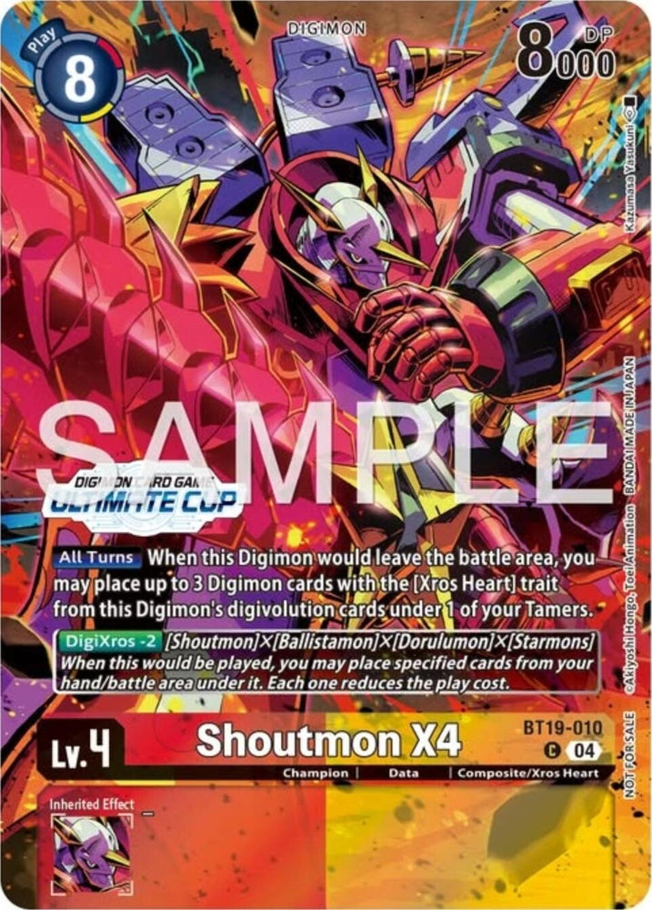 Shoutmon X4 (Ultimate Cup 25-26 Season 1) (BT19-010 C) [Release Special Booster 2.5]