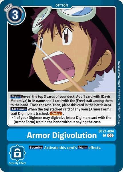 Armor Digivolution (BT21-094 C) [World Convergence]