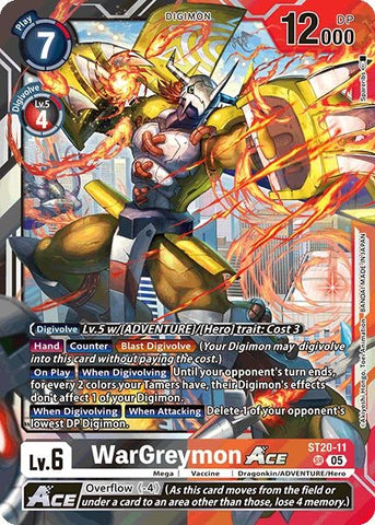 WarGreymon ACE (ST20-11 SR) (Starter Deck 20: Protector of Light)