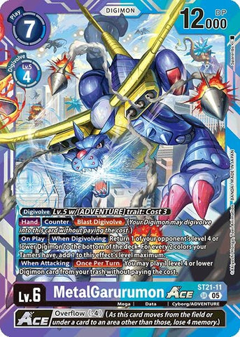 MetalGarurumon ACE (ST21-11 SR) (Starter Deck 21: Hero of Hope)