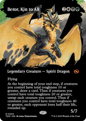 Image for Betor, Kin to All (Borderless) (353) (Tarkir: Dragonstorm) - Magic: The Gathering