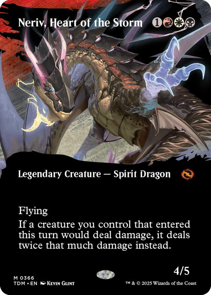 Image for Neriv, Heart of the Storm (Borderless) (366) (Tarkir: Dragonstorm) - Magic: The Gathering