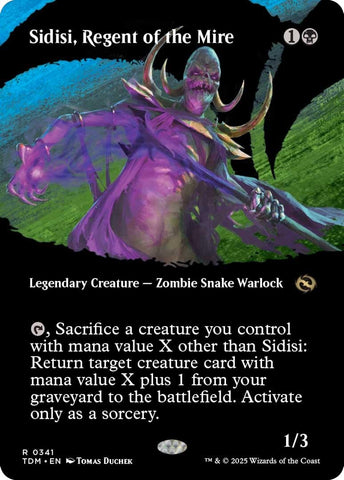 Image for Sidisi, Regent of the Mire (Borderless) (341) (Tarkir: Dragonstorm) - Magic: The Gathering