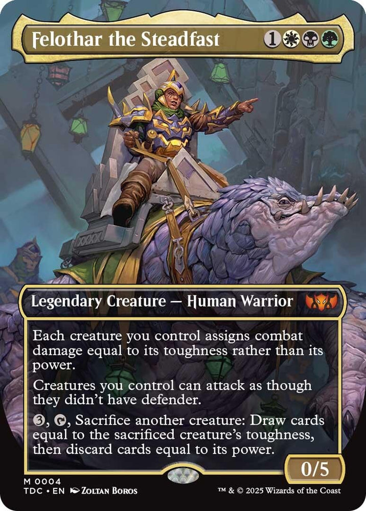 Image for Felothar the Steadfast (Borderless) (4) (Commander: Tarkir: Dragonstorm) - Magic: The Gathering