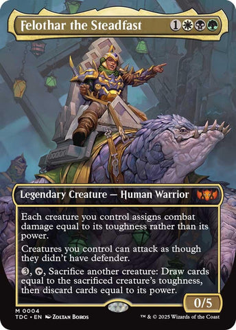 Image for Felothar the Steadfast (Borderless) (4) (Commander: Tarkir: Dragonstorm) - Magic: The Gathering