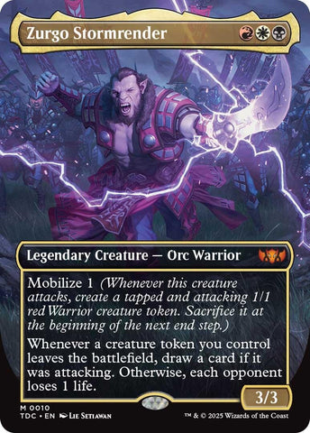 Image for Zurgo Stormrender (Borderless) (10) (Commander: Tarkir: Dragonstorm) - Magic: The Gathering