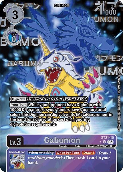 Gabumon (Rare Pull) (ST21-10 R) [Starter Deck 21: Hero of Hope]