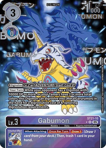 Gabumon (Rare Pull) (ST21-10 R) [Starter Deck 21: Hero of Hope]