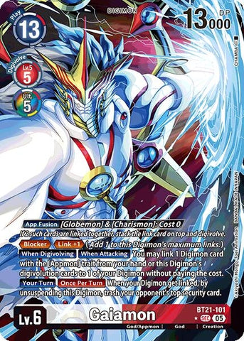 Image for Gaiamon (Alternate Art) (BT21-101 SEC) (World Convergence) - Digimon Card Game