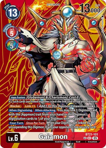 Image for Gaiamon (SP) (BT21-101 SEC) (World Convergence) - Digimon Card Game