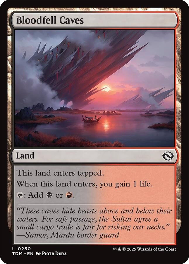 Image for Bloodfell Caves (250) (Tarkir: Dragonstorm) - Magic: The Gathering