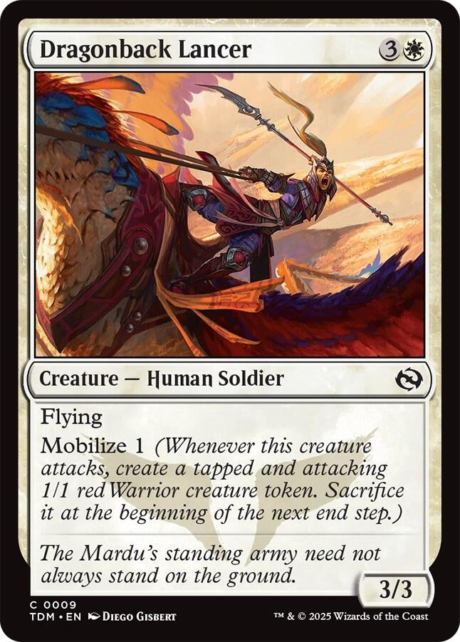 Image for Dragonback Lancer (9) (Tarkir: Dragonstorm) - Magic: The Gathering