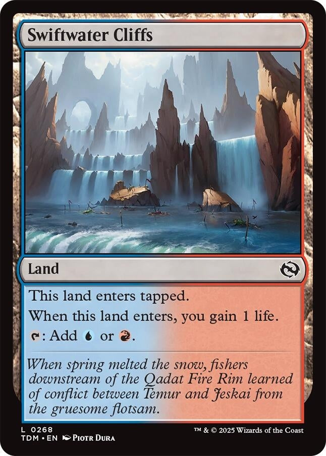 Image for Swiftwater Cliffs (268) (Tarkir: Dragonstorm) - Magic: The Gathering