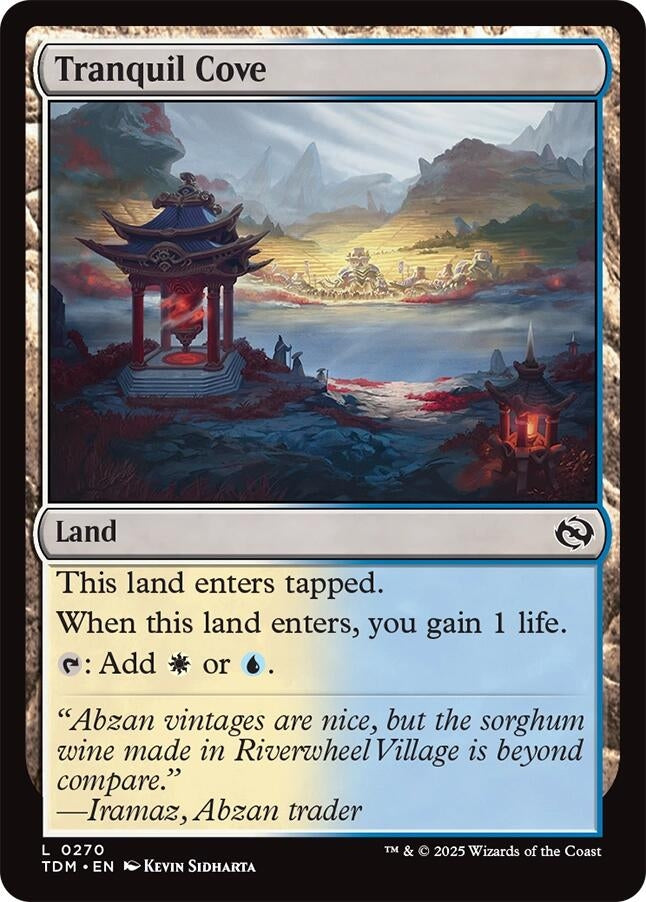 Image for Tranquil Cove (270) (Tarkir: Dragonstorm) - Magic: The Gathering