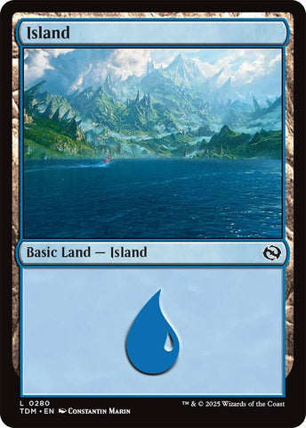 Image for Island (0280) (280) (Tarkir: Dragonstorm) - Magic: The Gathering