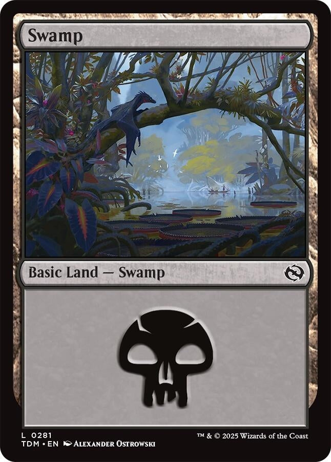 Image for Swamp (0281) (281) (Tarkir: Dragonstorm) - Magic: The Gathering