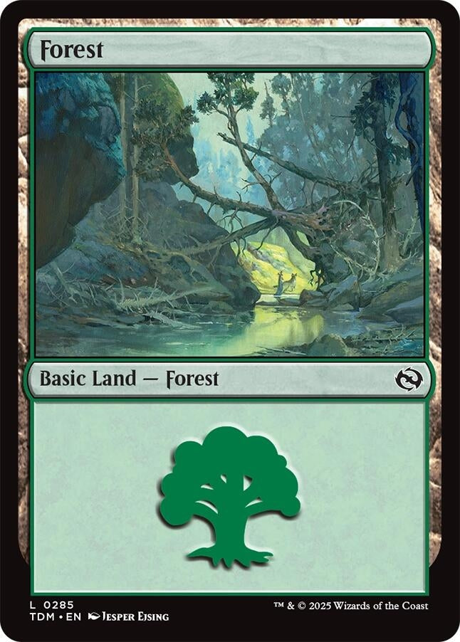 Image for Forest (0285) (285) (Tarkir: Dragonstorm) - Magic: The Gathering