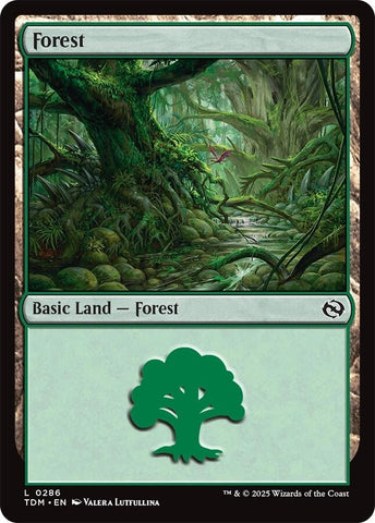 Image for Forest (0286) (286) (Tarkir: Dragonstorm) - Magic: The Gathering