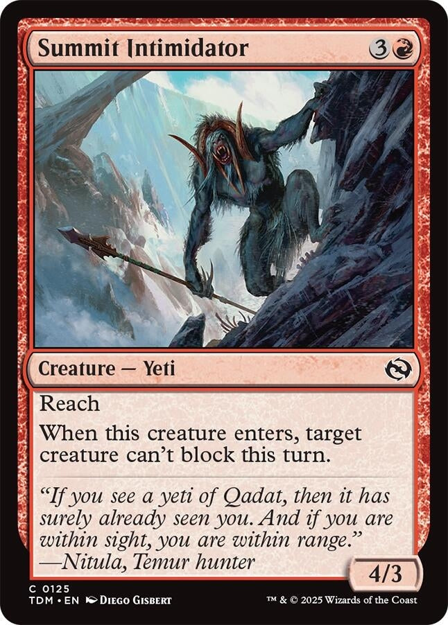 Image for Summit Intimidator (125) (Tarkir: Dragonstorm) - Magic: The Gathering
