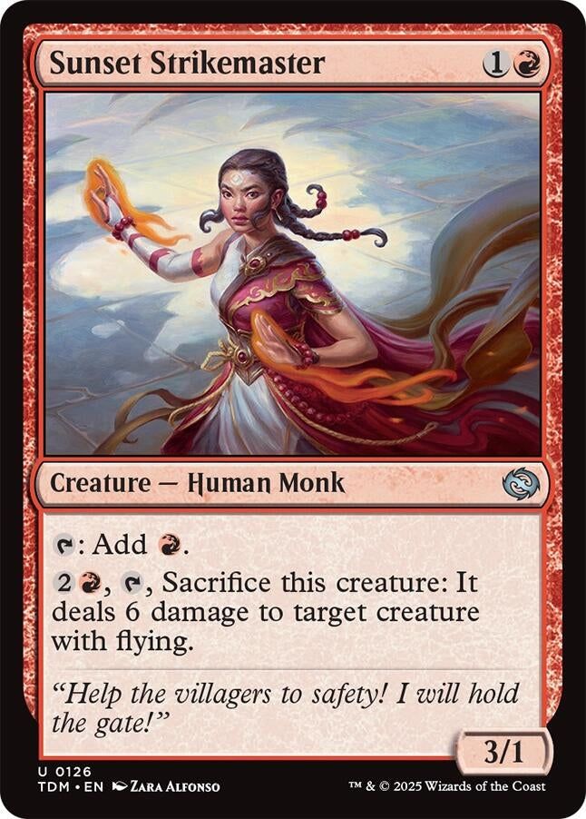 Image for Sunset Strikemaster (126) (Tarkir: Dragonstorm) - Magic: The Gathering