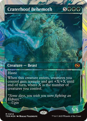 Image for Craterhoof Behemoth (Showcase) (Halo Foil) (414) (Tarkir: Dragonstorm) - Magic: The Gathering