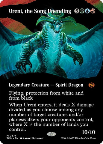 Image for Ureni, the Song Unending (Borderless) (374) (Tarkir: Dragonstorm) - Magic: The Gathering