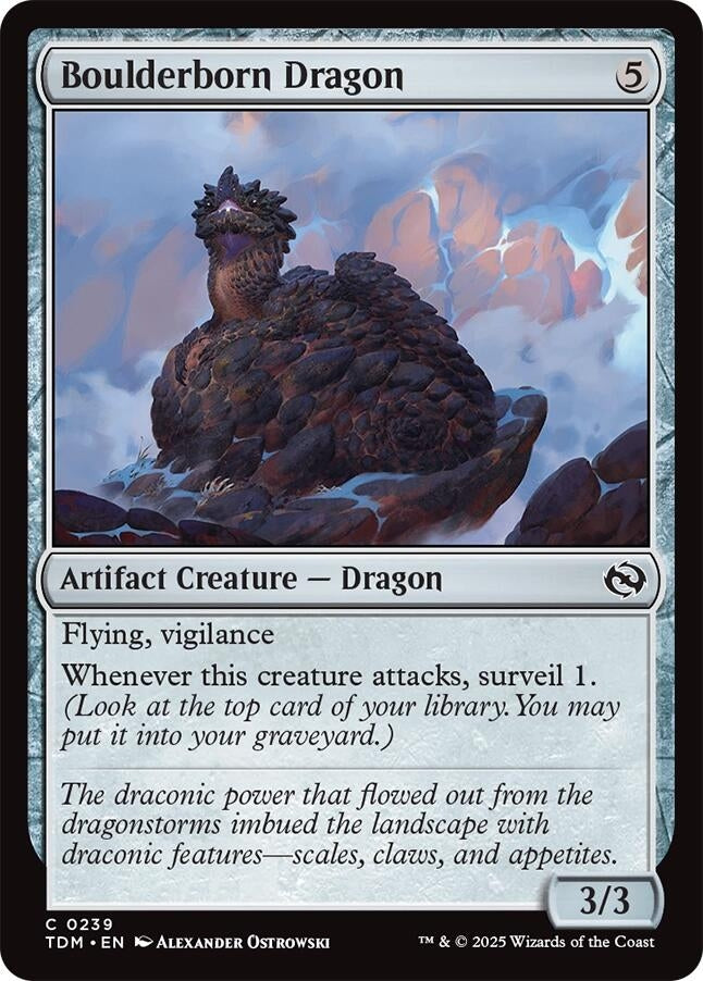 Image for Boulderborn Dragon (239) (Tarkir: Dragonstorm) - Magic: The Gathering