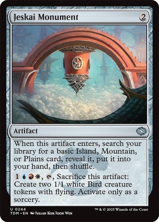 Image for Jeskai Monument (244) (Tarkir: Dragonstorm) - Magic: The Gathering