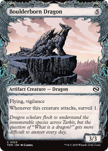 Image for Boulderborn Dragon (Showcase) (323) (Tarkir: Dragonstorm) - Magic: The Gathering