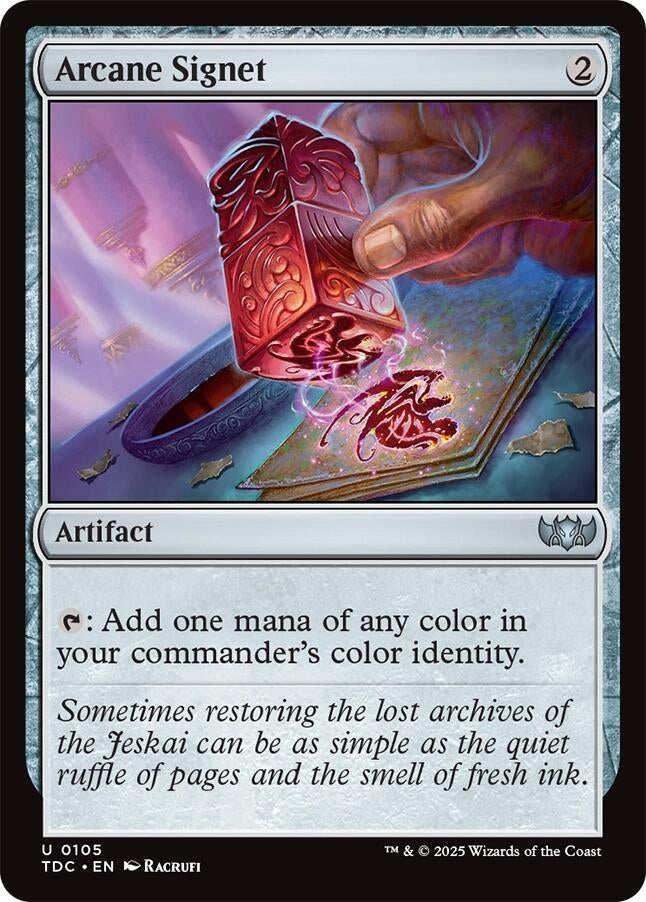 Image for Arcane Signet (105) (Commander: Tarkir: Dragonstorm) - Magic: The Gathering