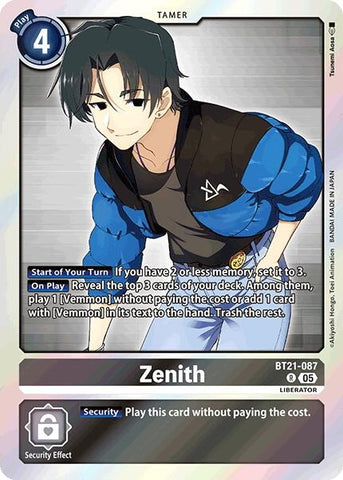 Image for Zenith (BT21-087 R) (World Convergence) - Digimon Card Game