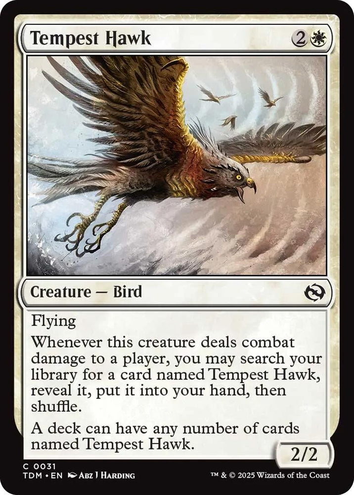 Image for Tempest Hawk (31) (Tarkir: Dragonstorm) - Magic: The Gathering