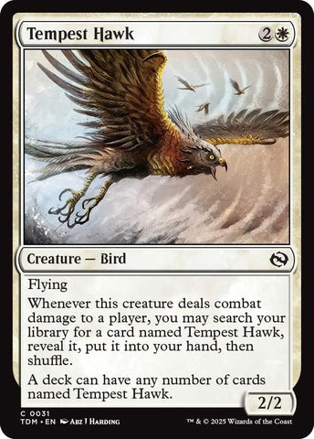 Image for Tempest Hawk (31) (Tarkir: Dragonstorm) - Magic: The Gathering