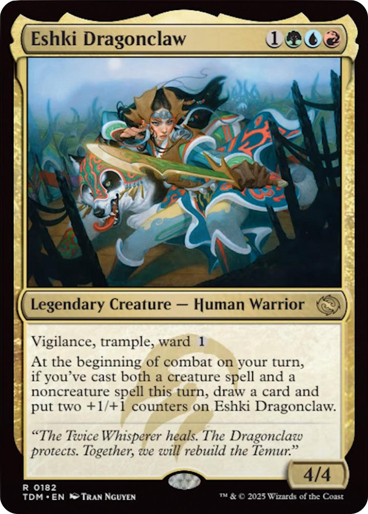 Image for Eshki Dragonclaw (182) (Tarkir: Dragonstorm) - Magic: The Gathering