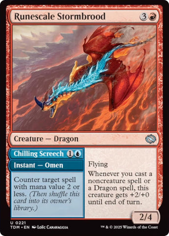 Image for Runescale Stormbrood (221) (Tarkir: Dragonstorm) - Magic: The Gathering