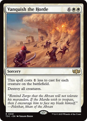 Image for Vanquish the Horde (91) (Commander: Tarkir: Dragonstorm) - Magic: The Gathering