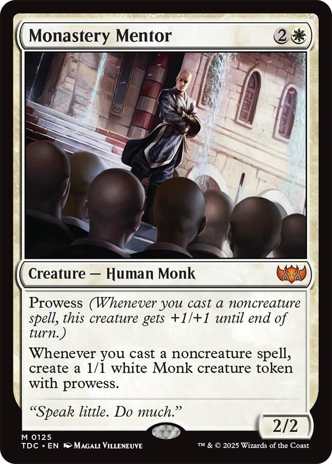 Image for Monastery Mentor (125) (Commander: Tarkir: Dragonstorm) - Magic: The Gathering