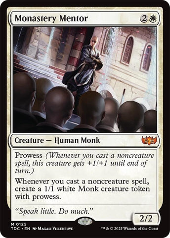 Image for Monastery Mentor (125) (Commander: Tarkir: Dragonstorm) - Magic: The Gathering