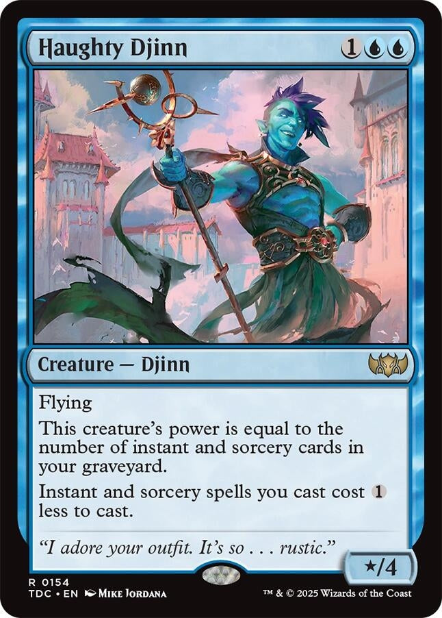 Image for Haughty Djinn (154) [Commander: Tarkir: Dragonstorm] - Magic: The Gathering